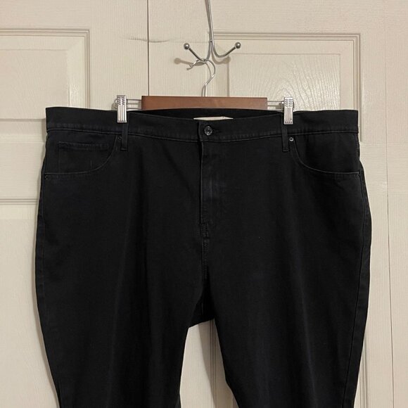 Levi's Women's NWOT Black Stretch 721 High Rise Skinny Jeans Plus Size 24W - Picture 4 of 10